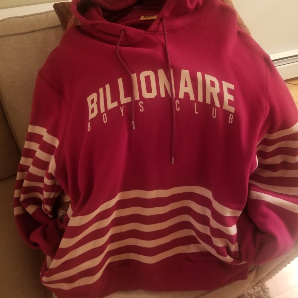 Billionaire Boys Club Strip Red Hoodie XXL